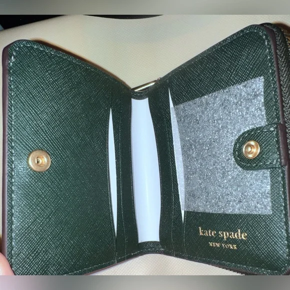 Kate Spade Pink Wallet with Leopard Design - Picture 2 of 3